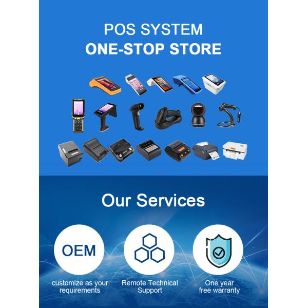 Portable Android 9.0 Smartphone POS System Machine Dual Screen