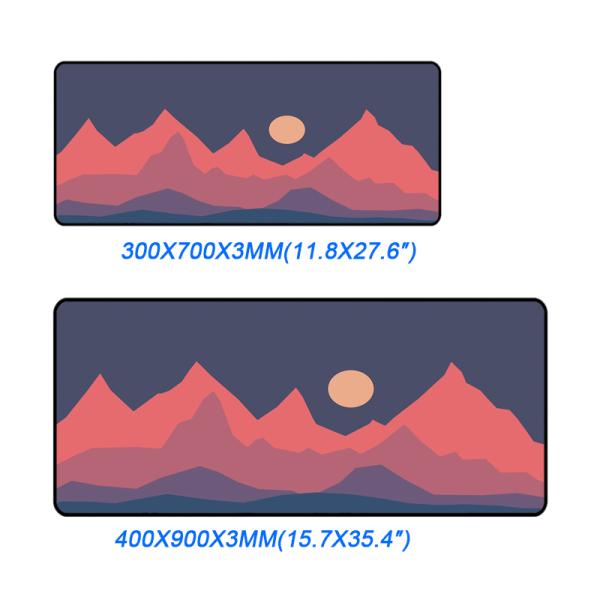 Popular Pattern Gaming Mouse Pad with Rubber Base and Smooth Polyester Fabric Surface