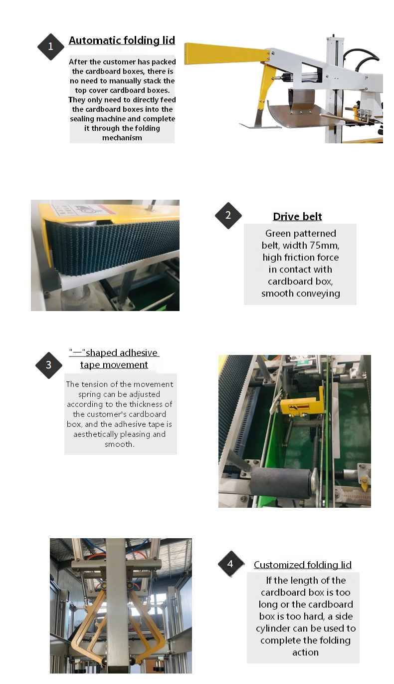 Automatic Folding and Sealing Machine One Line Tape Sealing Machine Carton Tape Automatic Sealing Machine Manufacturer