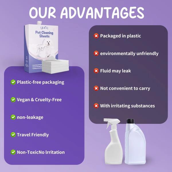 Eco Friendly Pet Clean Sheet Harmless Gentle Biodegradable Customizable