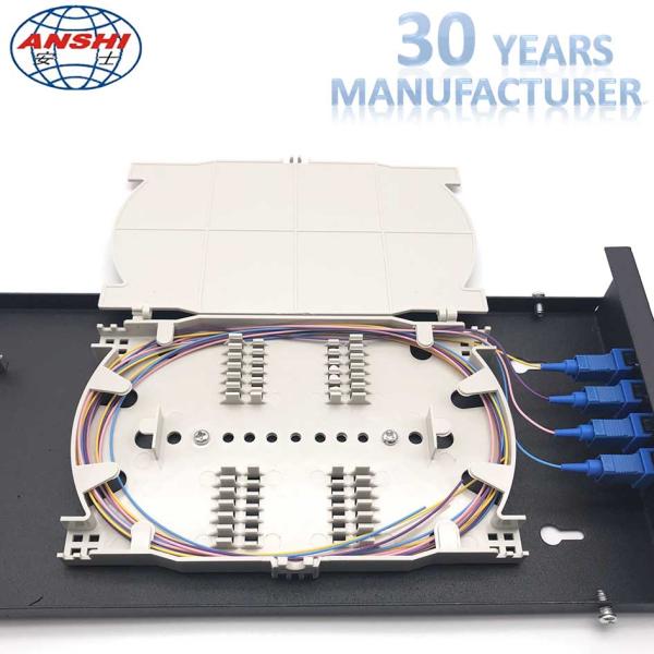 Metal Optical Fiber Distribution Box / Wall Mount Enclosure Easy Installations