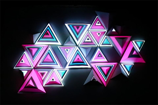 P3 Indoor Full Color LED Irregular Shape Screen Splicing Hexagonal Triangular Shaped Ultra HD LED Digital Display Screen