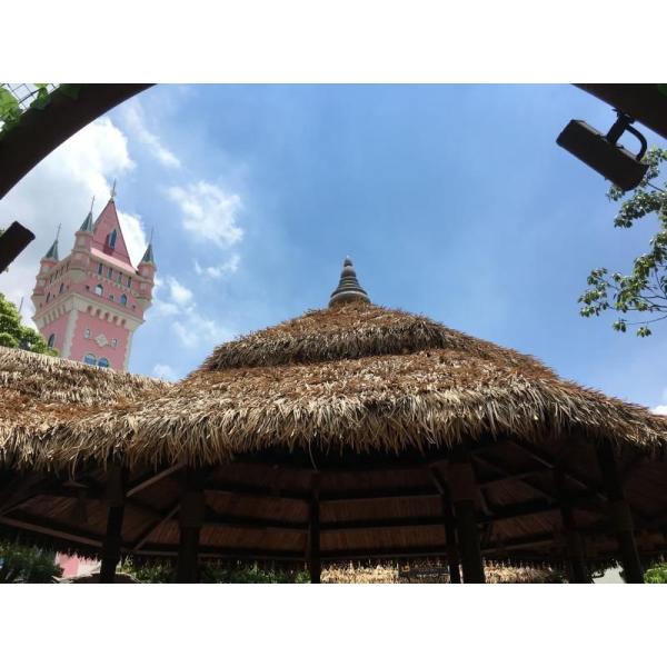 Customized Fireproof Synthetic Thatch Roof Tiles for Outdoor Customized Solution