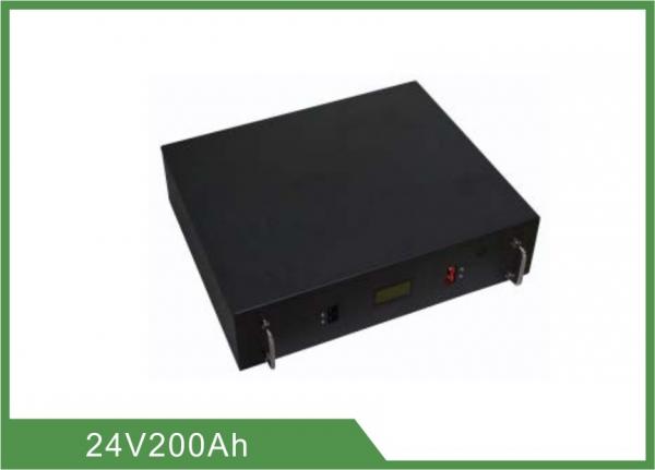 Buy 200AH rechargeable lifepo4 battery , 24v deep cycle battery with Metal case at wholesale prices