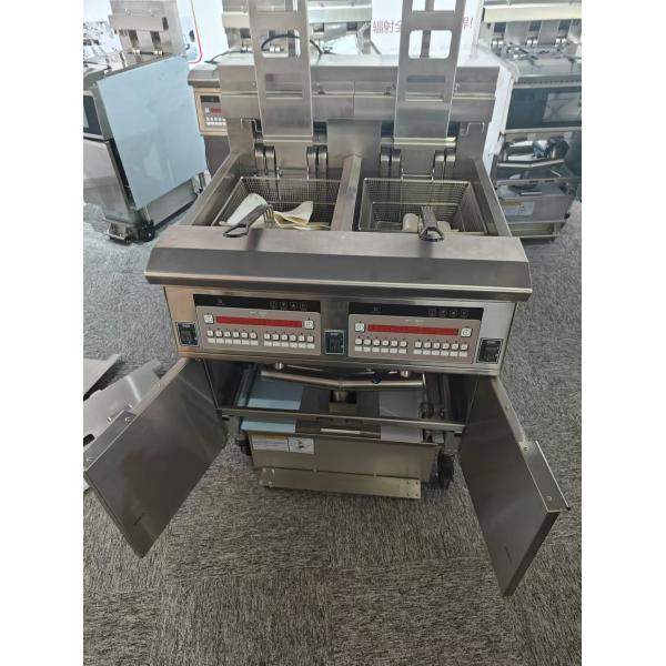 Digital Computer Panel Auto Lift Two Pots Four Baskets Electric Open Chips Fryer