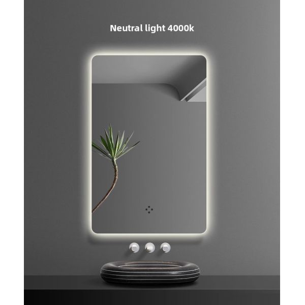 Luxury LED Bath Mirrors Rectangular Square Designs Touch Switch Modern Premium Hotel Elegant Apartment Hot Villas Washroom for