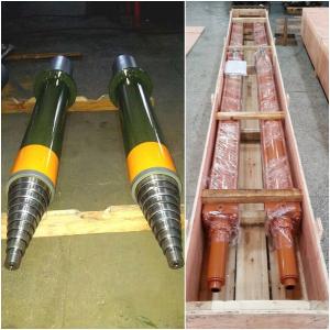 China Single Acting Heavy Duty Three Stage Hydraulic Cylinder 32 MPa Testing Pressure on sale