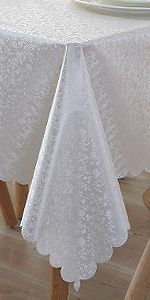 Vinyl Tablecloth PEVA Spillproof Wipeable Oilcloth Tablecloth Rectangle Heavy Duty Extra Large Reusable Tablecloth