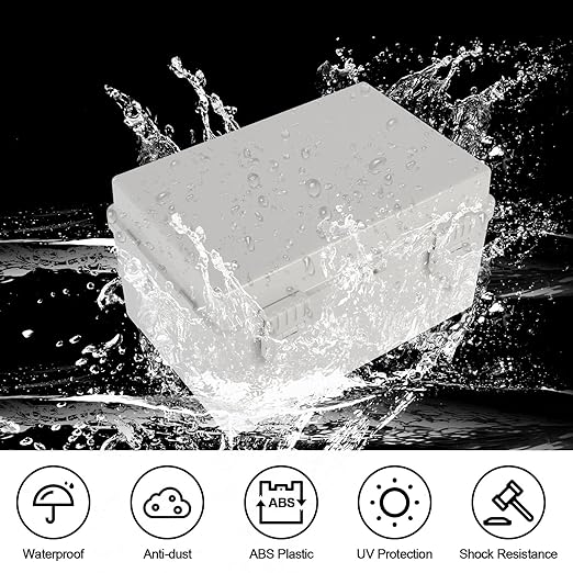 Electrical Projects Outdoor Junction Box Abs Plastic Enclosure Ip67 Wall Mount Bracket
