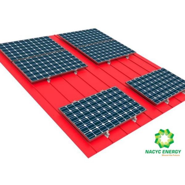 Static Reliability Solar Mounting Brackets Metal Sheet Tin Roof Structures