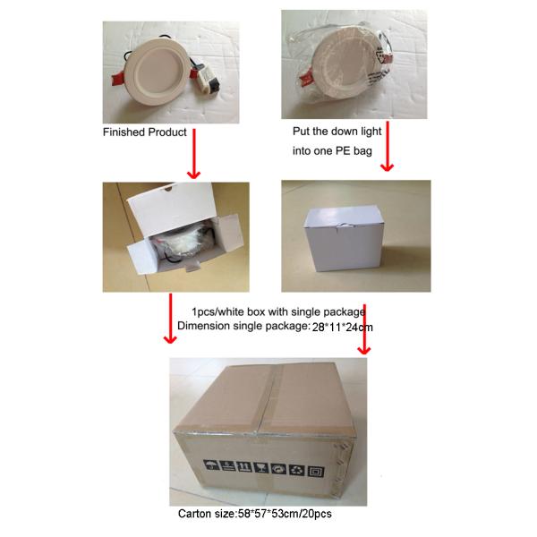Indoor LED Down Lighting 23W 2000Lumen SAMSUNG LEDs LED Ceiling Lighting