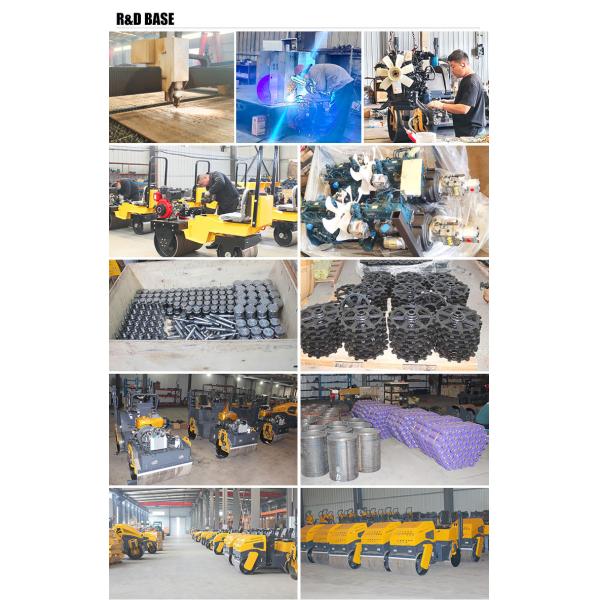 New Walk Behind Small Roller Double Drum Compactor Mini Vibratory Road Roller