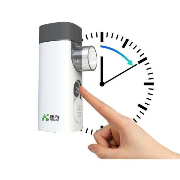 NebWell Q1 handheld rechargeable mesh nebulizer with mini inhaler machine