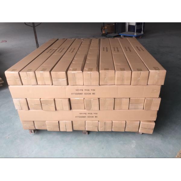 Stable Structure Wooden Umbrella with Pongee Panel Material and 2.5m Open Diameter