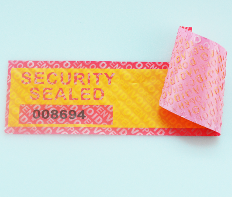 Custom Print VOID Security Labels , Acrylic Pressure Adhesive Warranty Seal Labels