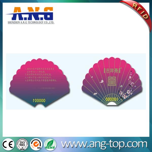 Customized printing irregular shape PVC business card for restaurant