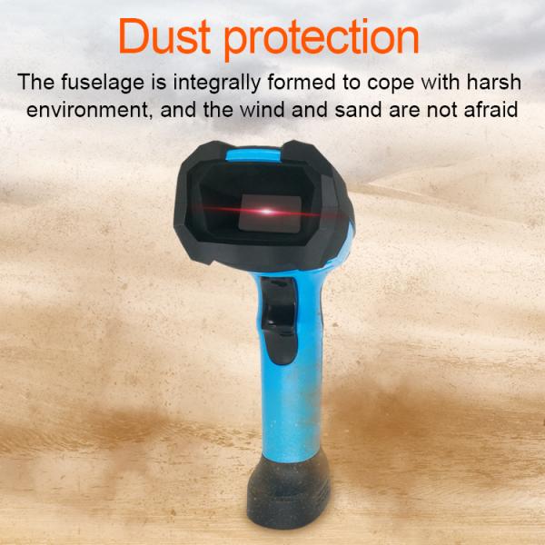 Long Range 2D Wired Barcode Scanner CMOS QR Code Reader IP68 Waterproof Design Scanning for Warehouse