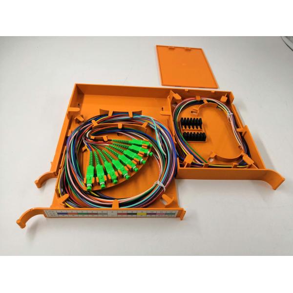 ABS Plastic 12 Colored Pigtails Optical Splice Tray Cassette