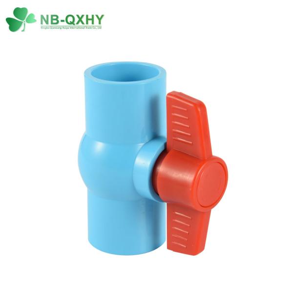 Manual Driving Mode UPVC Compact Ball Valve with Fixed Structure and Socket or Threaded