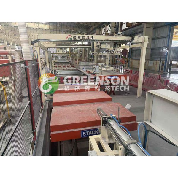 Automatic PVC Lamination Machine for Gypsum Board with 1300mm Effective Laminating, PLC System, and 2-6 Million Sq.m/year Capacity