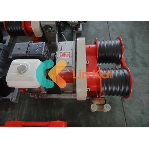 Diesel Engine 9KW Three Tons Dual Bull Wheel Winch Tower Erecting Equipment