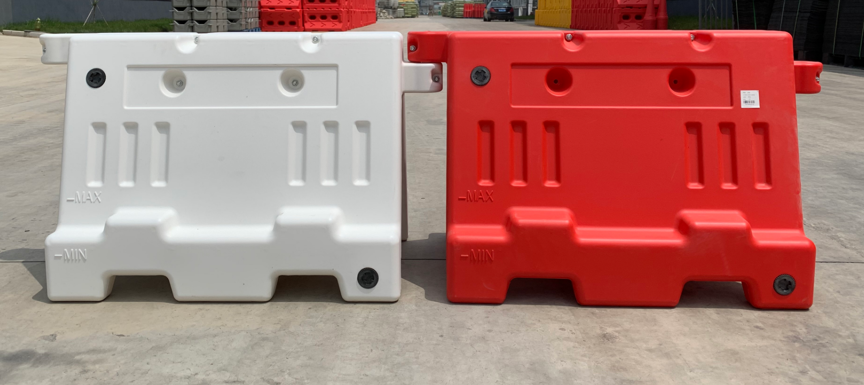 ROADSAFE Stackable foldable Plastic Road Block Safety Barrier Gate Connecting Water Filled Traffic Roadside Highway Fence