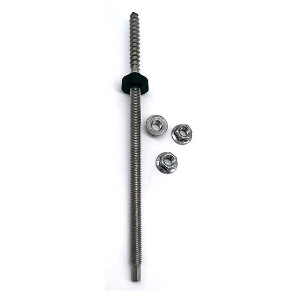 A2 A4 Double Threaded Custom Fasteners M22 Hanger Bolt For Solar Panel