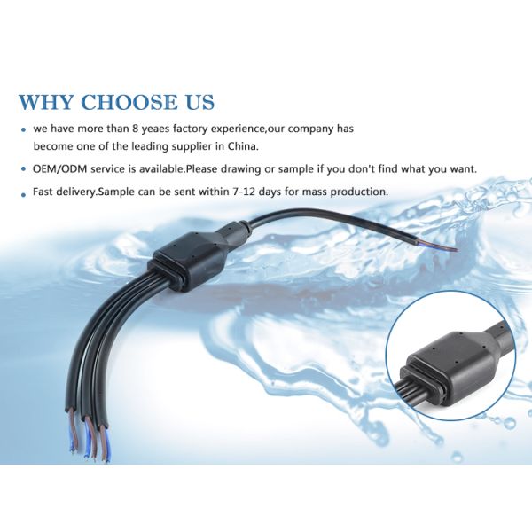 Y Splitter IP67 Fast Charging Data Cable 3 Way Waterproof 2 3 Pole