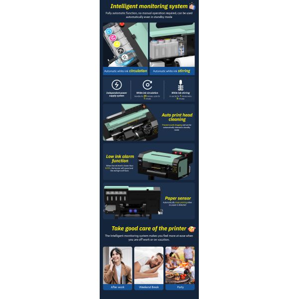 12 Inch DTF Printer With Powder Shaking And Drying