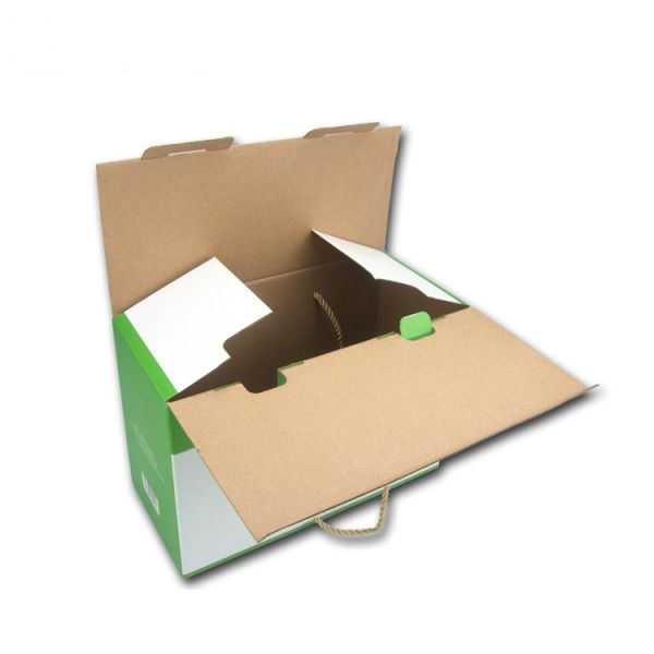 Factory price custom die cut corrugated cardboard boxes with string