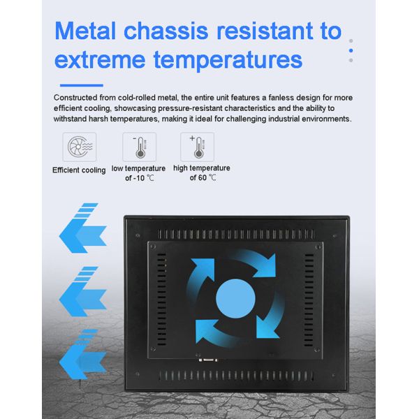 21.5 inch IP65 Waterproof Industrial Embedded Display Capacitive Touch Screen Resistance Mini PC Fanless HD LCD Screen
