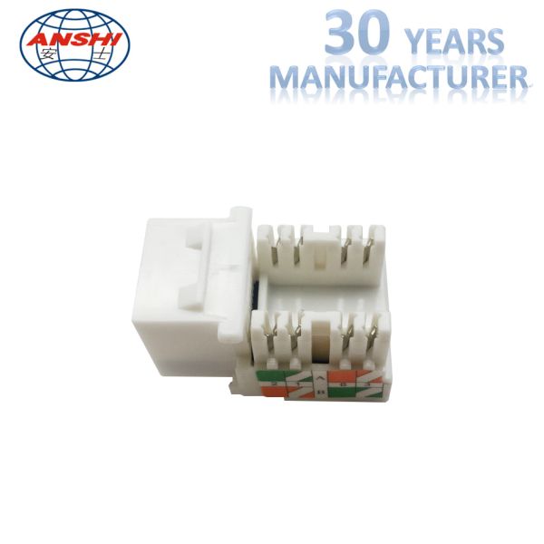 CAT6 RJ45 Keystone Jack With Dust Cover