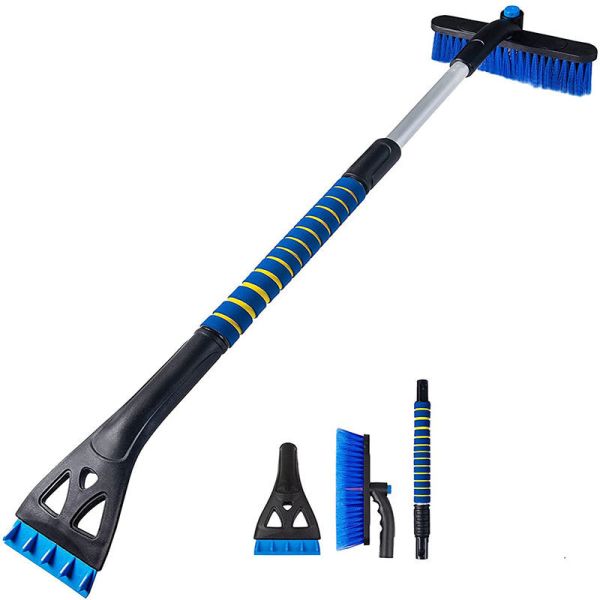 Car Wash Brush Kit 6Inch Extendable Windshield Snow Scraper For Trucks