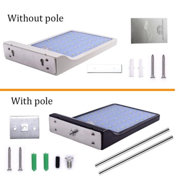 SMD 2835 Solar Powered Garden Lights Rechargeable High Storage Rate Rainproof