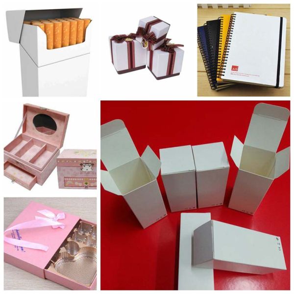 Recycle pulp 250gsm 270gsm Thickness Duplex Board Whit Grey Back