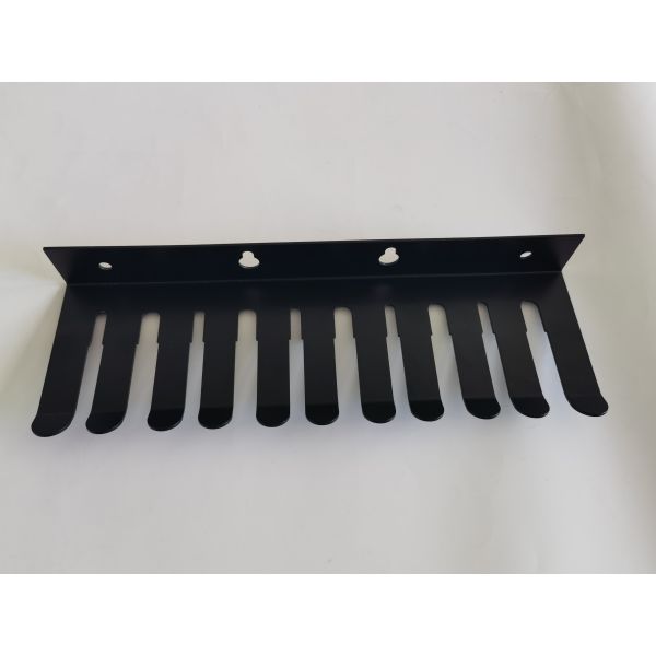 Customized Logo Print Iron Modular Patch Cable Holder Wall Mountable Hanger Claw 19 Slots