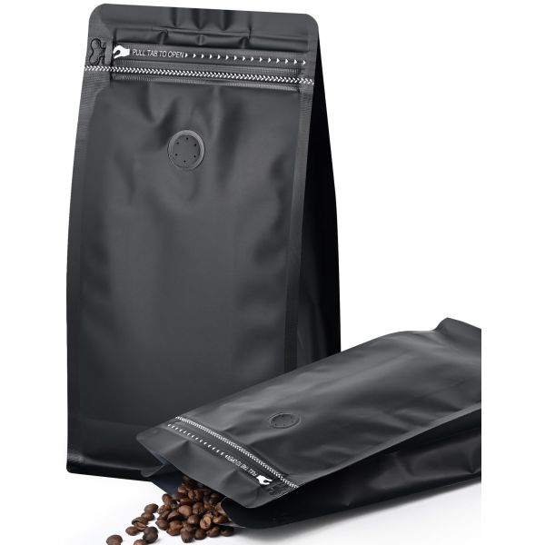 Wholesale Leak Proof Moisture Construction Recyclable Packaging Pouch Flat Bottom Coffee Zipper Bag