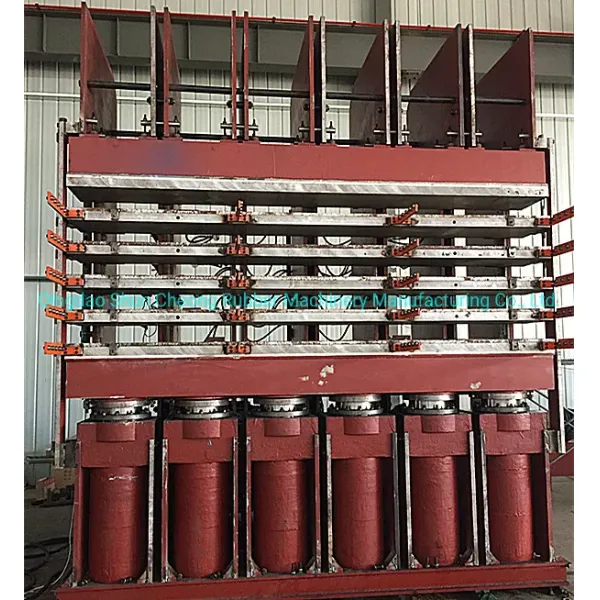 Automatic PLC Controlled Tire Tread Vulcanizing Press with 4 Dual-Action Cylinders for Efficient Rubber Vulcanization