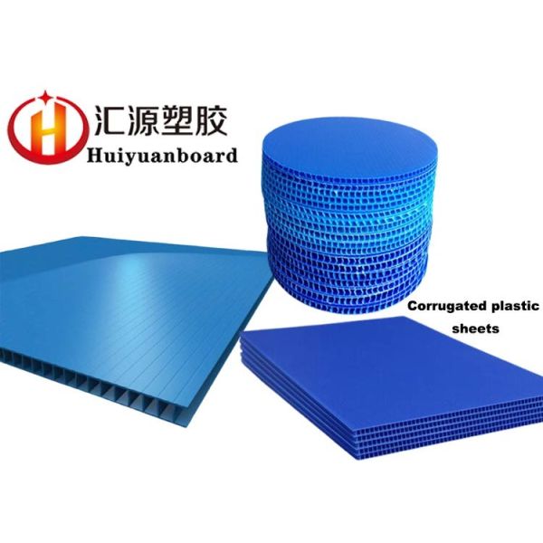 Heat Retaining Glossy Blue Corrugated Plastic Sheets Moisture Proof