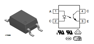 VOM617A-3T Low Input Current, Phototransistor Output, SOP-4, Mini-Flat Package lg tv ic price