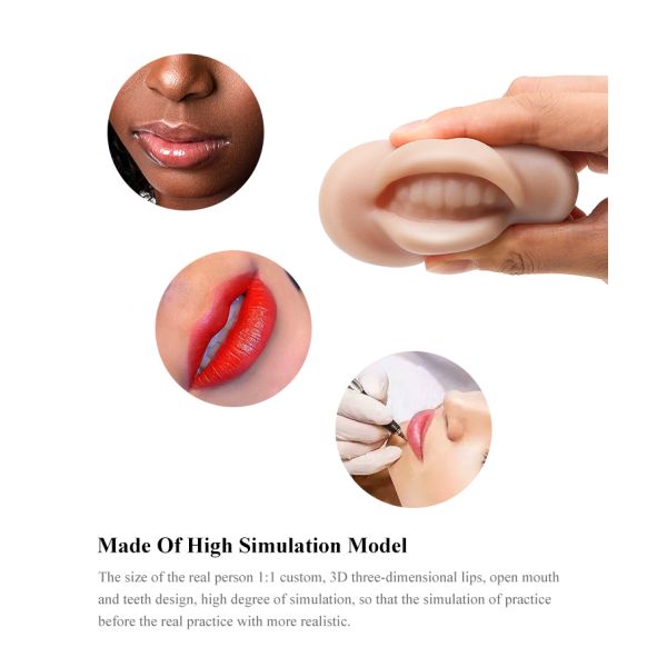 Soft Silicone Lip Permanent Makeup Practice Skin Microblading Tattoo Skin