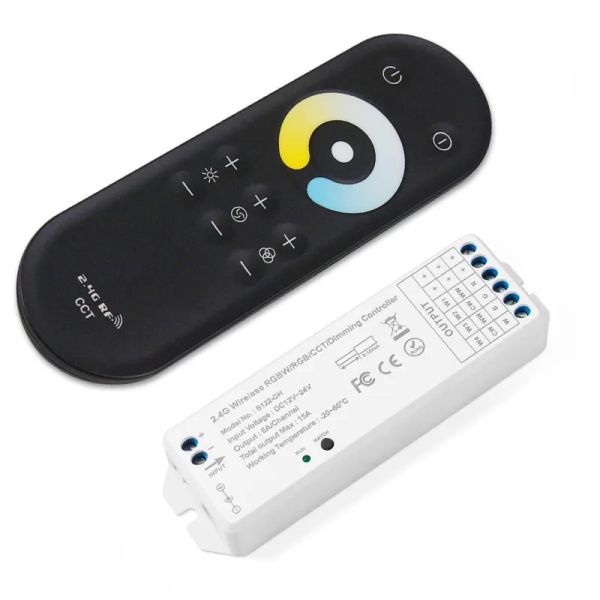 2.4G Full Touch LED CCT Controller RF Wireless Color Temperature With 30m Control Distance