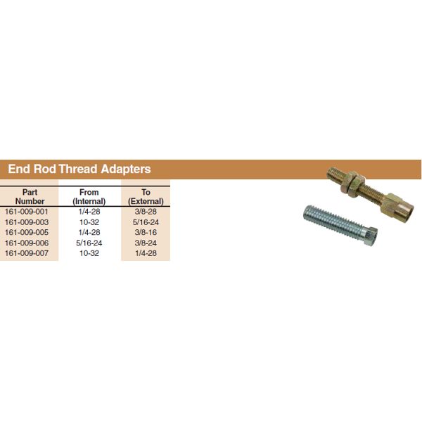 Professional Custom Control Cable Accessories End Fittings / End Rod /Thread Adapters