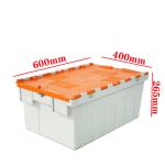 Stackable Attached Lid Container Storage Warehouse Plastic Moving Boxes