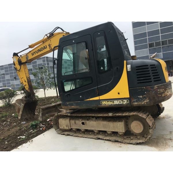Original Engine 8TON Operating Weight Mini Excavator HYUNDAI 80 Second Hand Machine