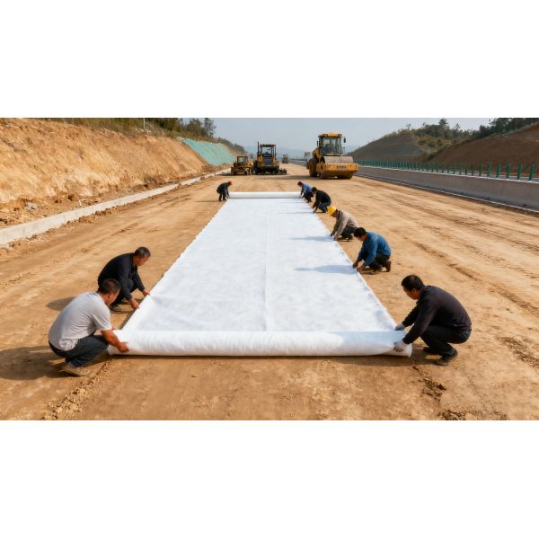 Road Pavement Separates Subsoil Aggregate Layers Polypropylene (PP) Nonwoven Geotextile 700g