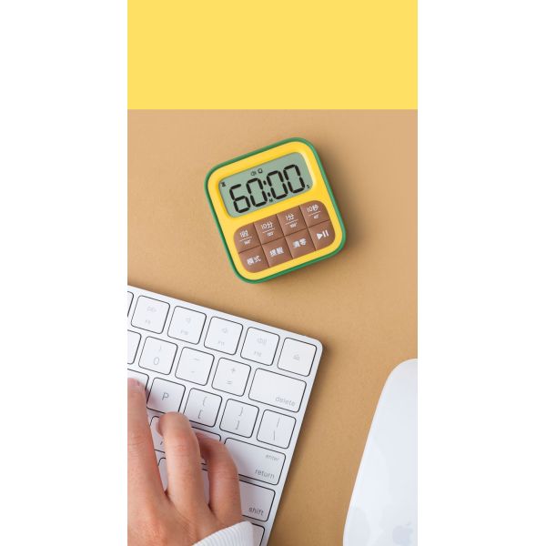 Quartz Motivity Type Kitchen Timer Beauty Electronic Countdown Silent Cooking Timer