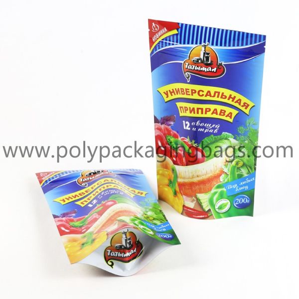 Ziplock Stand Up Packaging Poly Bags Customized Logo