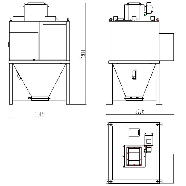 AC380V PLC Rice Blending Machine Semi Automatic Flow Scale ISO9001