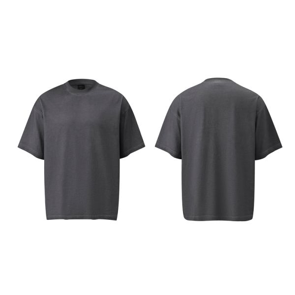 Support Customized High-quality Printed Streetwear T-shirt Basic Oversized Men's Short Sleeved 100% Cotton Knitted Breathable